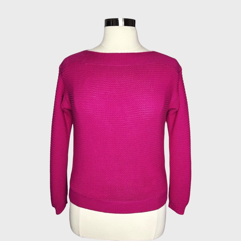 Lauren Ralph Lauren Textured Cotton Boatneck Sweater